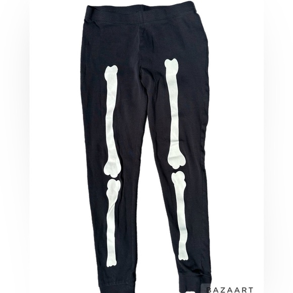 Joe  Fresh Kids Glow In The Dark Skeleton Pajamas Size 10-12 - Picture 3 of 5